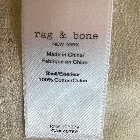 Rag & Bone Ivy Plaid High Waist Women’s Cotton Shorts Size 8 NWT - Picture 10 of 11